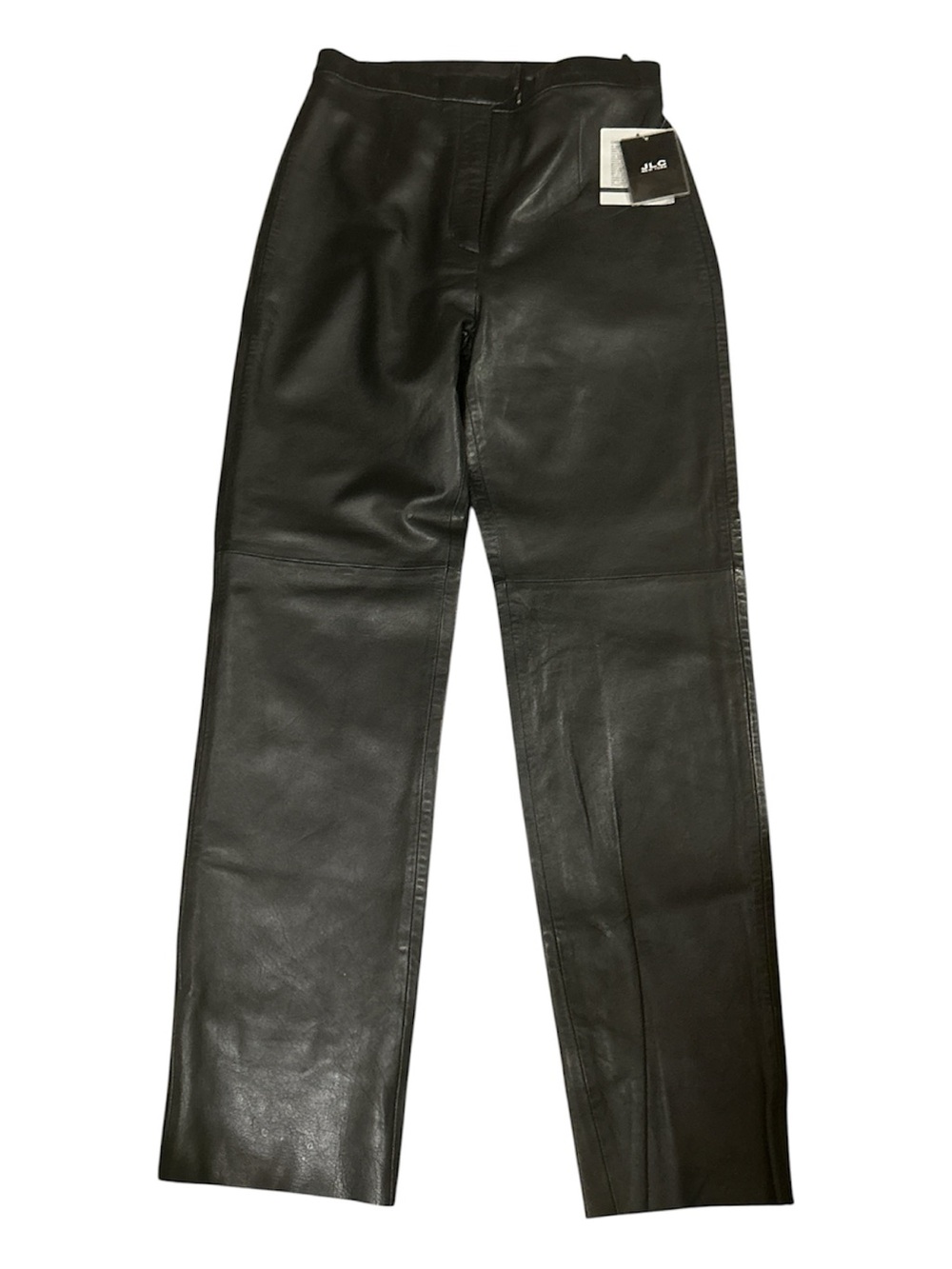 JLC New York Women’s Leather Pants Size 8 Black Genuine Lined Pants
